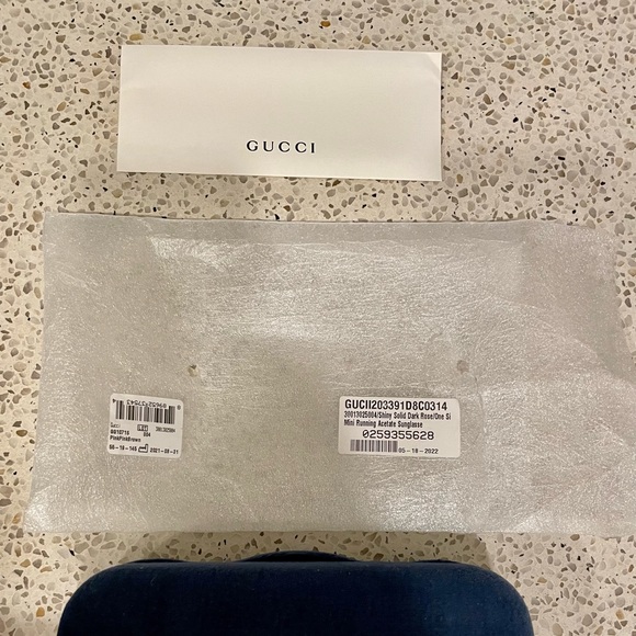 Gucci Mini Running Acetate Sunglasses. New w/tags. - Picture 6 of 6